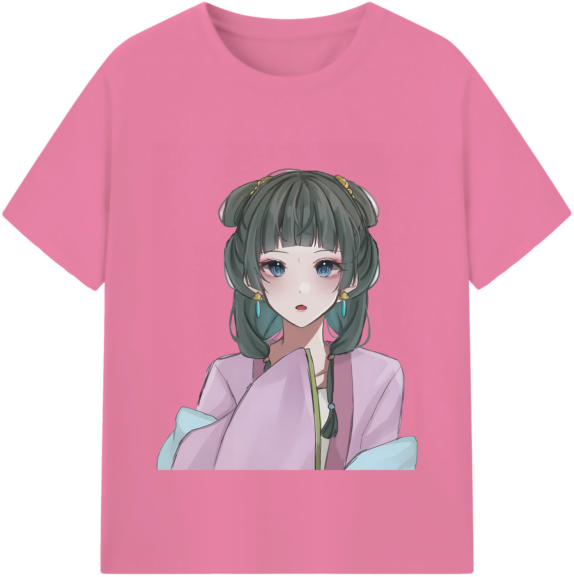（画像用） 薬屋のひとりごと The Apothecary Diaries 綿100％半袖Tシャツ（フロントプリント）
